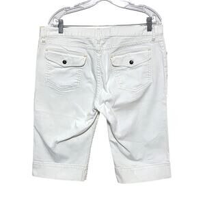 VTG White Gap Jeans Capris Womens 14R Flap Pockets Y2K Summer Spring Casual 2005